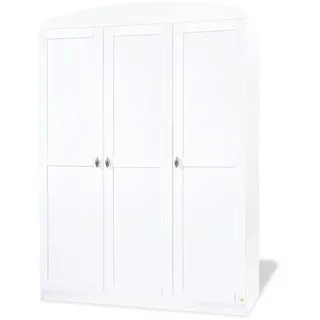 Pinolino Kinderkleiderschrank Laura 135 x 192 x 57 cm Holz lackiert weiß