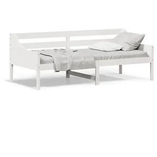 vidaXL Tagesbett ohne Matratze Weiß 90x200 cm Massivholz Kiefer - Weiß