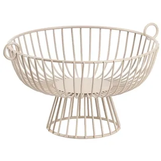 Zeller Obstkorb, Metall, Ästhetische Obstschale in einem kelchförmigen Design, Maße (L x B x H): 30,5 x 35,5 x 20 cm