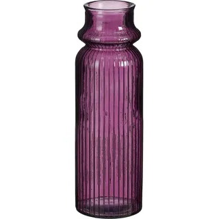 Vase Rosa Recycliertes Glas Bordeaux 45Cm - Rot