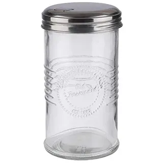 APS 40510 Zuckerdosierer -OLD FASHIONED, Ø 7,5 cm, H: 14 cm, Glas, 0,35 Liter, Schraubdeckel aus