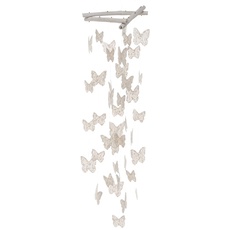 Bild Windspiel Sanela (Schmetterlinge, natürliche Farben, schöne Klänge, Höhe 60 cm, aus Treibholz / Capiz) 2034501