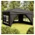 Faltpavillon 3 x 3 m inkl. 2 Seitenteile Schwarz