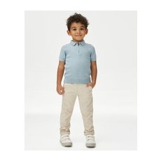 Boys M&S Collection Cotton Rich Chinos (2-8 Yrs) - Natural, Natural - 7-8 Y