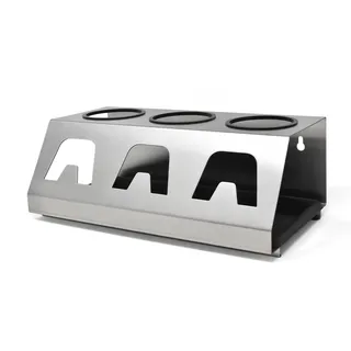 Flaschenhalter Soda Abtropgestell 3 Soda Flaschenhalter 3er Abtropfhalter Soda Flaschen Flaschenhalter Crystal Cristal 2.0 Soda Bottles Holder als Abtropfhalter Edelstahl