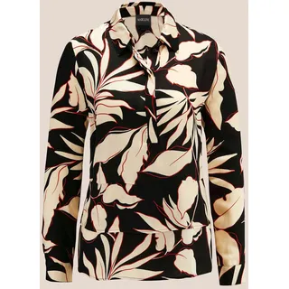 Alba Moda Tunika "Bluse Bluse", schwarz, rot, natur