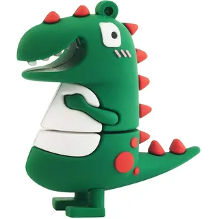 leizhan 32 GB USB-Flash-Laufwerk Silikon-Speicherstick Cartoon-förmiger Speicherstick Niedlicher Flash-Speicherstick Stiftlaufwerk Laptop PC Windows (Dinosaurier)