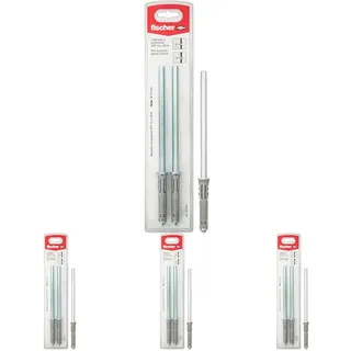 Fischer Versenkbare Regalträger CPF 10 x 150 K, für Anwendungen von Regalen, Regalen und Regalen auf Voll- und Halbmauerwerk, 2 Stück, 501635 (Packung mit 4)