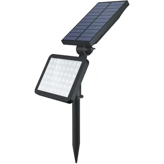 OUSFOT Solarleuchten Garten Solarstrahler für Außen Solar Garten mit Erdspieß 48 Leds Solarspot 3 Beleuchtungsmodi Wasserdicht