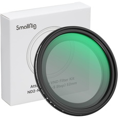 SMALLRIG 52mm VND Filter Magnetischer Variabler ND Filter ND2-ND32 (1–5 Blendenstufen), No X Cross HD, Optisches Glas, Verstellbarer Neutraldichtefilter, KEIN Schraubgewinde – 4215