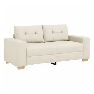 vidaXL Loveseat-Sofa Leinen 140 cm vidaXL