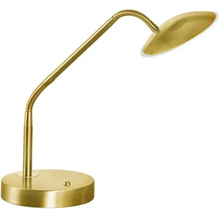 Fischer & Honsel Led-Tischleuchte , Messingfarben , Metall , F , 40x60x16 cm , Touch-Schalter (on/off), Farbtemperaturwechsler , Lampen & Leuchten, Leuchtenserien