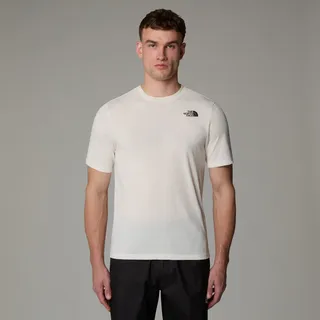 T-Shirt THE NORTH FACE "Foundation Mountain Faces T-Shirt für Herren", Herren, Gr. XXL, weiß (weiß dune), Obermaterial: 100% Polyester, Rundhals, Shirts T-Shirt, sportlicher Schnitt, kurze Ärmel, mit FlashDryTM-Technologie