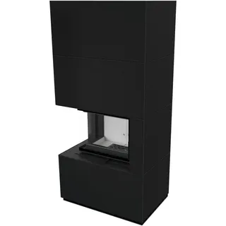 Kratki Floki Kamineinsatz Granit Schwarz