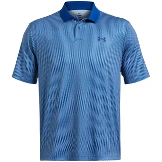 Under Armour Performance 3.0 Printed Golf-Poloshirt Herren 435 tech blue/nimbus blue/tech blue L