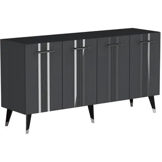 Hanah Home Asel - Anthracite, Silver