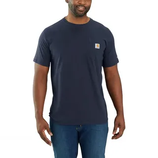 CARHARTT Force Flex Pocket T-Shirt, Navy,