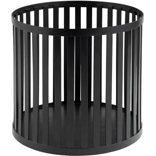 APS Korb Plus Aufbewahrungskorb Edelstahl 21 x 21 x 20 cm schwarz