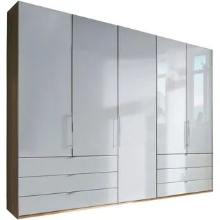 Wiemann Falttürenschrank Loft 250 x 216 x 58 cm Beige/Weiß