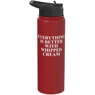 Lustige Schlagsahne Bekleidung | Einzigartiges Creme-Liebhaber-Design Stainless Steel Insulated Water Bottle