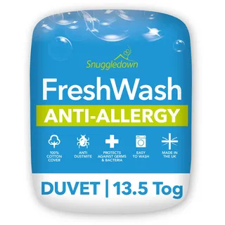 Snuggledown Freshwash Allergiker-Bettdecke, Baumwolle, weiß, Baumwolle, weiß, King Size