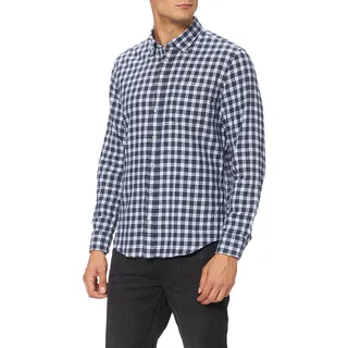 Seidensticker Herren Slim fit twill met lange mouwen Hemd, Dunkelblau, M-4XL EU