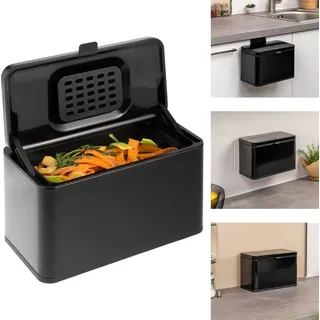 ELUNO Biomülleimer 3 l Schwarz