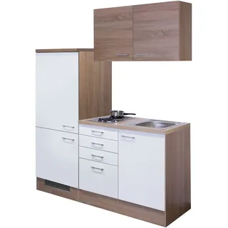 Flex-Well Küchenzeile Samoa 160 cm weiß