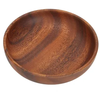 MOUMOUTEN Holzschalen, Lebensmittelqualität Holz Snack Schalen Mini Küchen Schüssel für Café Gewürz Gewürze Sauce Nüsse Süßigkeiten Obst Snacks Salatsuppe (17.5 * 4cm)