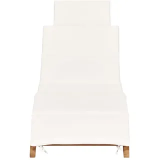 vidaXL Sonnenliege Klappliege 50 x 0 x 55 cm Weiß