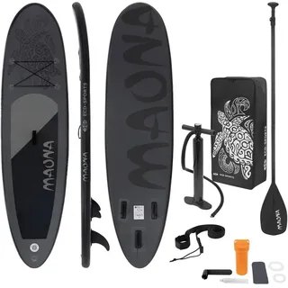 ECD Germany Stand Up Paddle Board Maona 308 x 78 x 10 cm Schwarz/Türkis