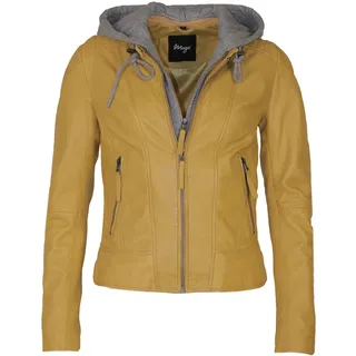 Maze Lederjacke »Lederjacke 42021133«, gelb,