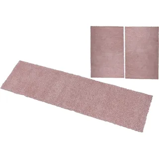 Bruno Banani »Shaggy Soft« Höhe 30 mm 3 Stk. tlg. gewebt, Uni-Farben, besonders weich, Bettvorleger, Läufer-Set,