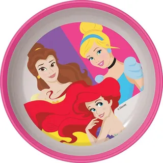 Tataway Disney-Schale für Mädchen in Rosa und Weiß, aus Kunststoff, Prinzessinnen, Aschenputtel, Ariel Belle, mit rutschfester Unterseite