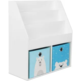 Relaxdays Kinderregal Relaxdays 79 x 72 x 30,5 cm MDF weiß