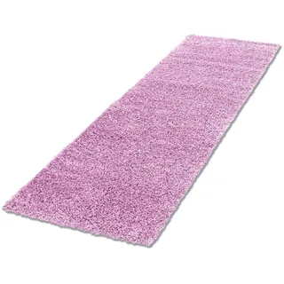 Ayyildiz Teppiche Hochflor-Läufer »Life Shaggy 1500«, rechteckig, 30 mm Höhe, Langflor, uni, große Farbauswahl, robust, auch in rund, pink