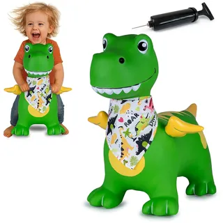 Jamara Hüpftier Dino mit Flügel HoppyDoo grün mit Pumpe