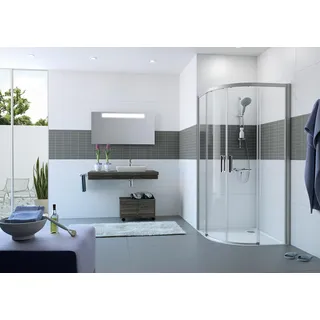 HÜPPE Classics 2 EasyEntry Viertelkreis Gleittür, Breite:110 cm, Höhe:200cm, Radius:50cm, Befestigung links & rechts, C25504069322