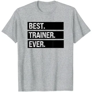 Personal Trainer Der Beste Trainer Aller Zeiten - Lustiges Trainertraining T-Shirt, Herren, Grau Meliert, L