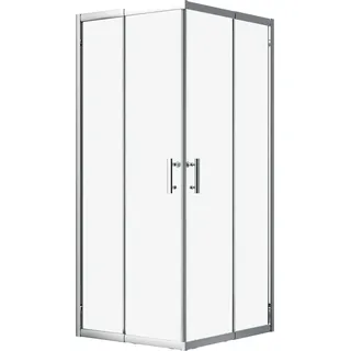 Duschkabine Quadratisch HELA 80x80 190 cm Transparent Glas | BADLAND HELA - Transparent