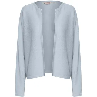 Cardigan OXMO "Strickcardigan OXKike", Damen, Gr. S, blau (kentucky blau), Obermaterial: 58% Viskose CV. 42% Polyester PES., Strickjacken Cardigan