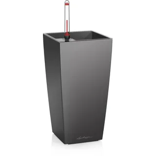 LECHUZA Mini-Cubi 9,5 x 9,5 x 18,5 cm Anthrazit Metallic