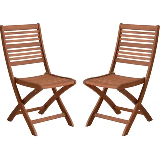 Garden Pleasure Klappstuhl SAVANNAH 61 x 61 x 90 cm braun 2 St.