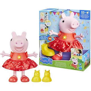 Peppa Pig, Puppe La fête aux pfützen de Schlamm, französische Version, Rosa