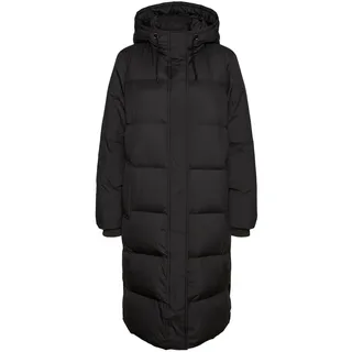 Vero Moda Damen Vmericaholly Long Down Jacket Noos Jacke, Schwarz, M EU