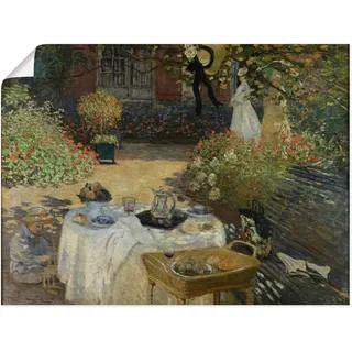 Artland Poster »Im Garten Claude Monets in Argenteuil« Garten 1 Stk. tlg. ohne Rahmen, grün