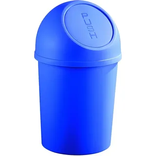 Helit Push-Abfalleimer 6 l Blau