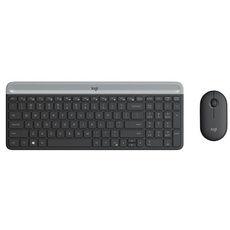 Logitech Slim Wireless Combo MK470 - Tastatur & Maus Set - Tschechisch - Grau