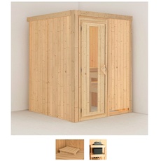 Bild Sauna »Norma«, (Set), ohne Ofen beige