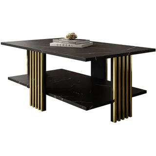 lookway Saphira Gold Schwarz Marmor 100 x 40 x 100 cm